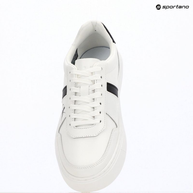 Men's shoes Calvin Klein HM0HM02237 Classic Cups Lace Leather EMB Tongue bright white/black 9