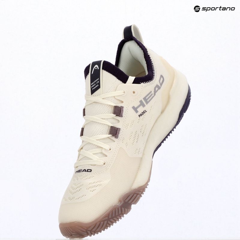 Women's padel shoes HEAD Motion Pro 1.5 chalk white/purple 17