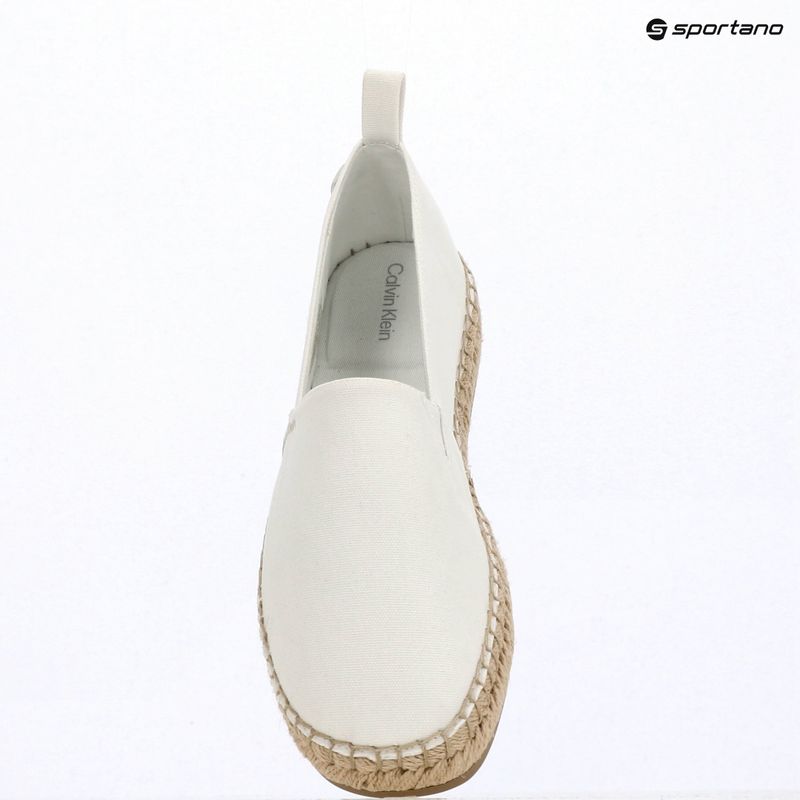 Women's espadrilles Calvin Klein HW0HW02931 Oblique Canvas Off White 9