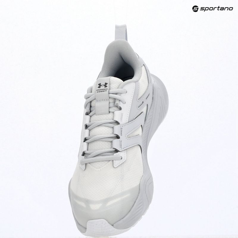 Men's training shoes Under Armour Charged Commit TR 5 white/halo gray/castlerock 9