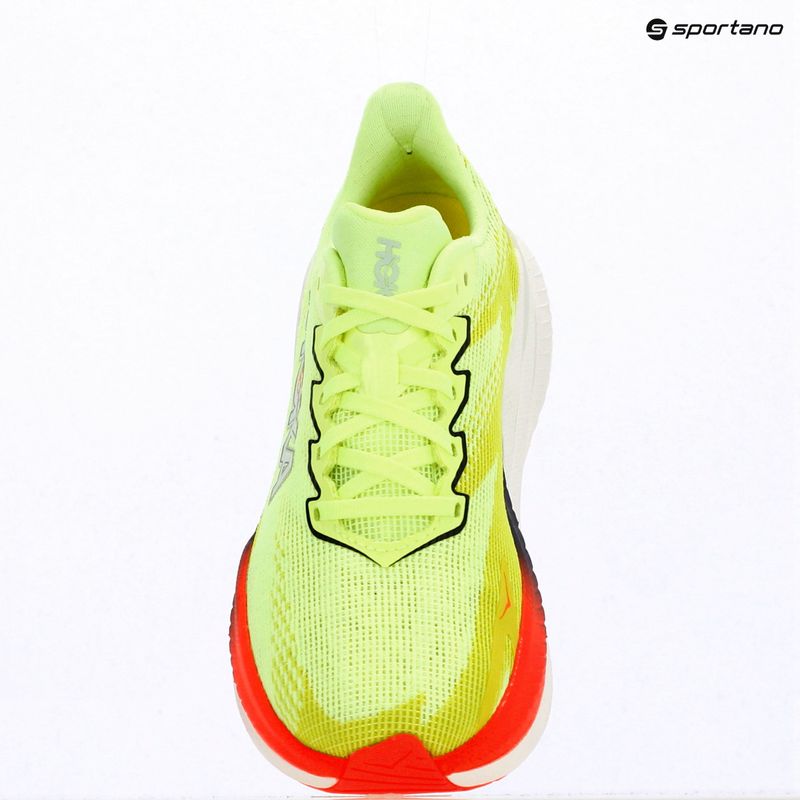 Women's running shoes Hoka Mach X 3 Nneon yuzu/squid ink 18