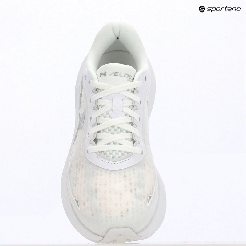 Women's running shoes Under Armour Velociti Pace white/black/distant gray 11