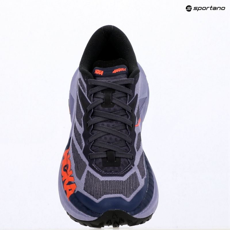 Women's running shoes HOKA Mafate X berry jam/squid ink 17