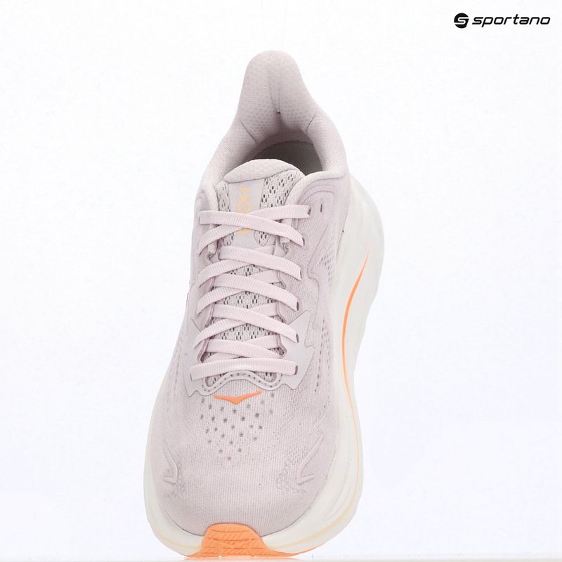 Women's running shoes HOKA Clifton 10 lilac cream/tangerine glow 18