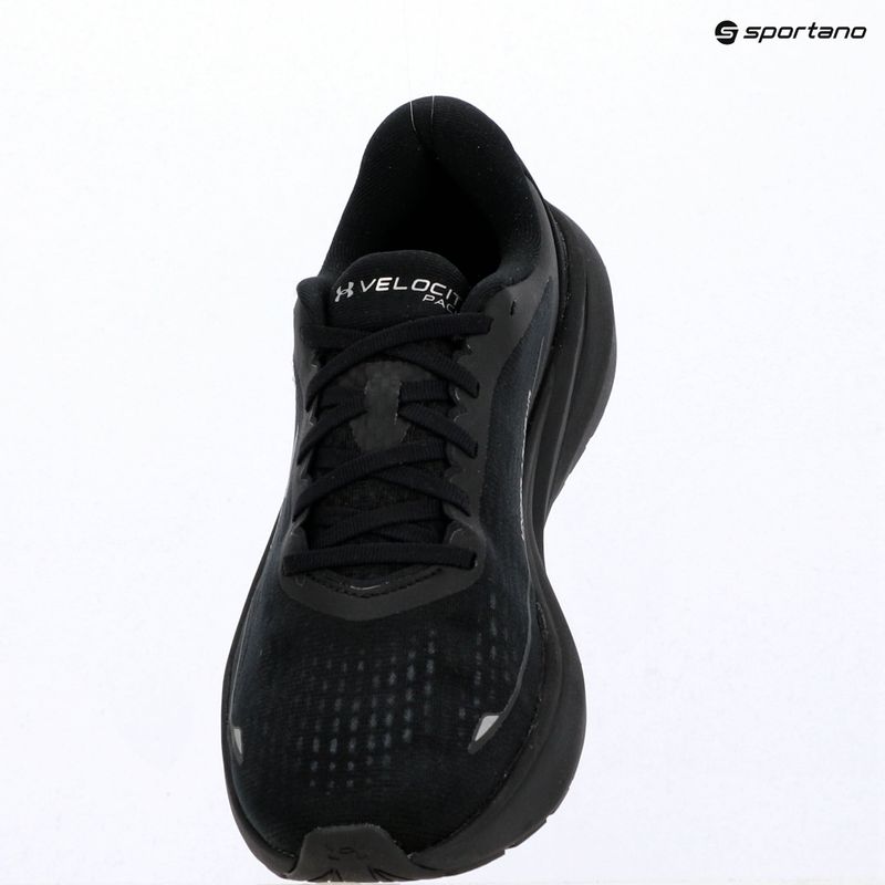 Men's running shoes Under Armour Velociti Pace black/black/metallic silver 10