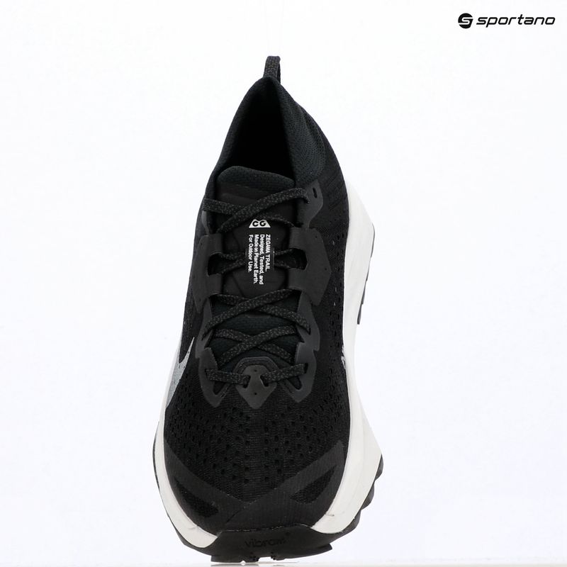 Men's Nike ACG Zegama Trail running shoes black/safety orange/summit white 9