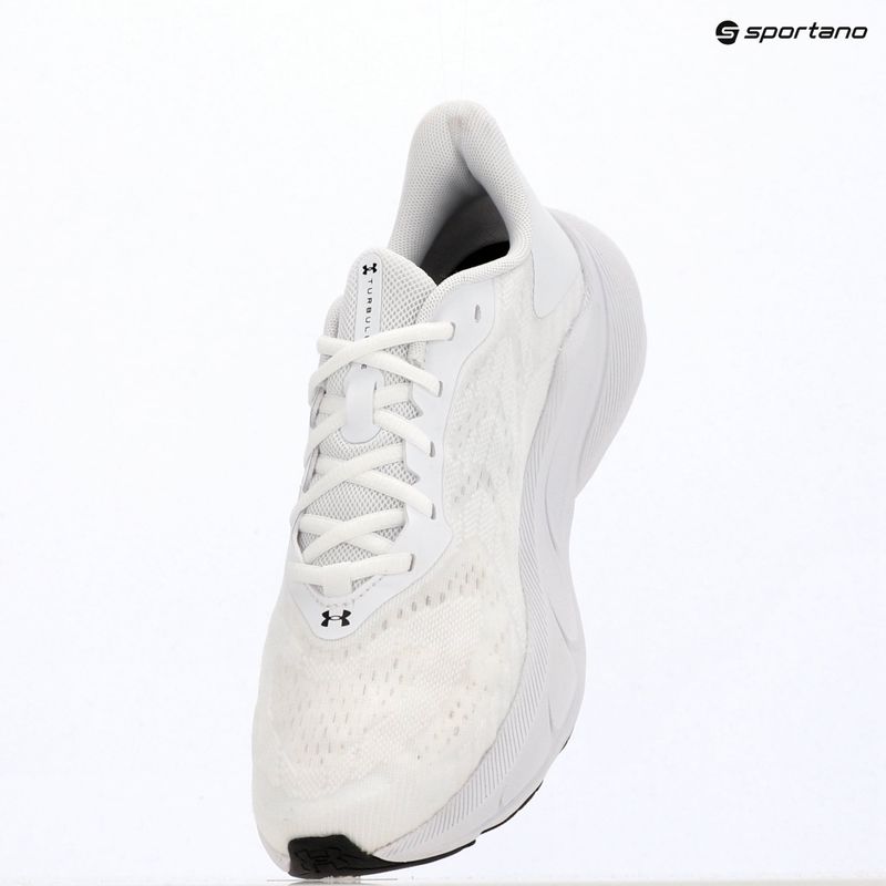 Men's running shoes Under Armour Turbulance 3 white/black/distant gray 10