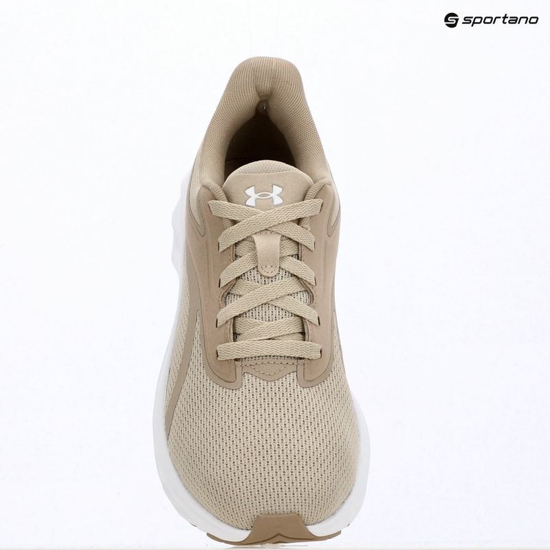 Men's running shoes Under Armour Ascend khaki base/summit white/castlerock 10