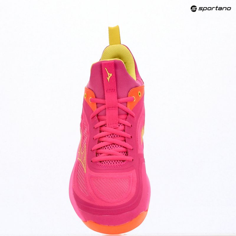 Volleyball shoes Mizuno Wave Luminous 3 mugen pink tetra/fortune yellow/ligh 15