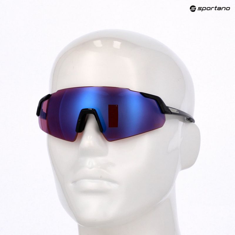 Sunglasses Alpina Turbo Air Q-Lite black matt/blue mirror/pink 7