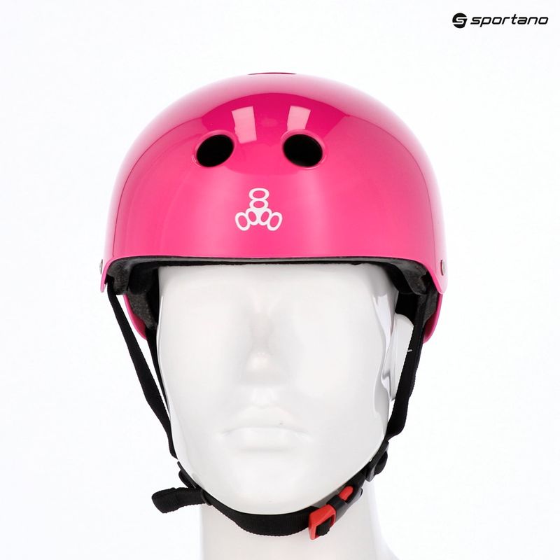 Triple Eight The Certified Sweatsaver pink glossy helmet 6
