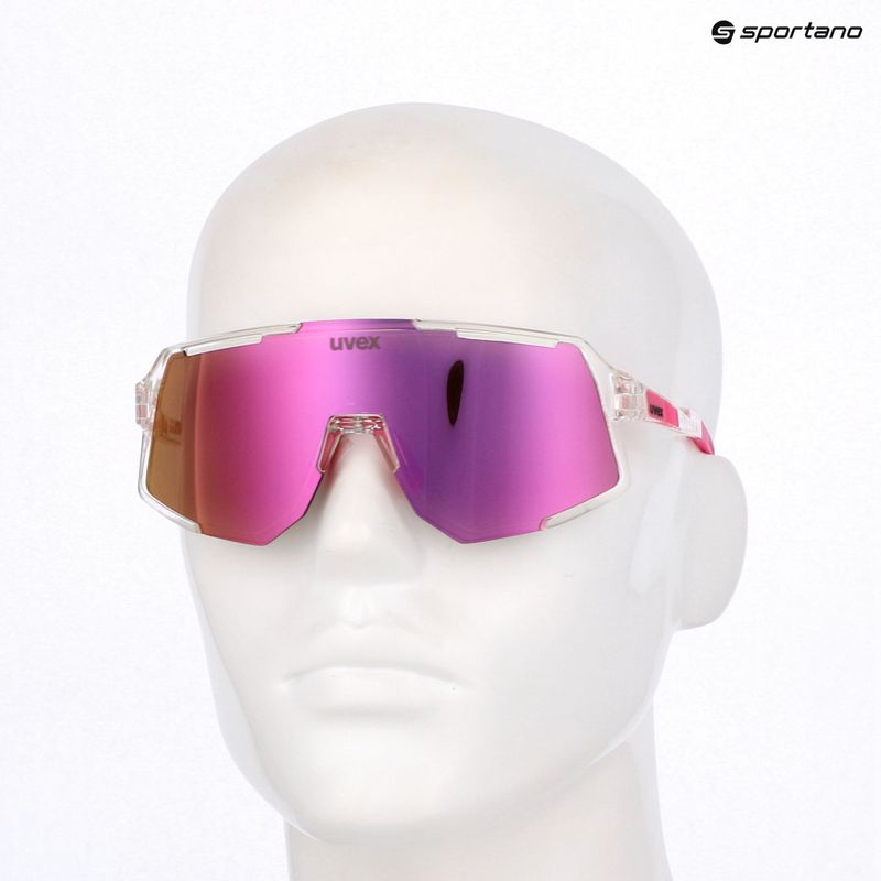 Sunglasses UVEX Sequenze clear/mirror pink 7