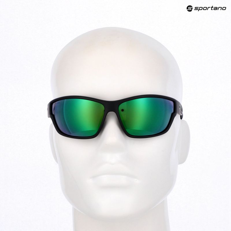 Sunglasses UVEX Sportstyle 806 black matt/mirror green 7