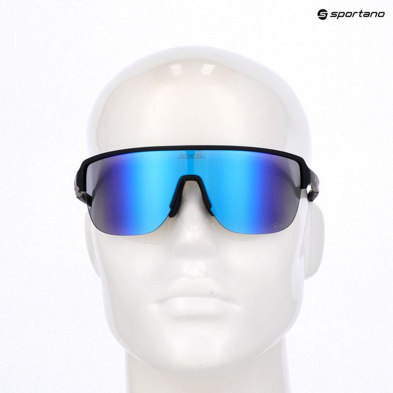 Sunglasses Alpina Ram 2.0 Q-Lite black matt/blue mirror 7