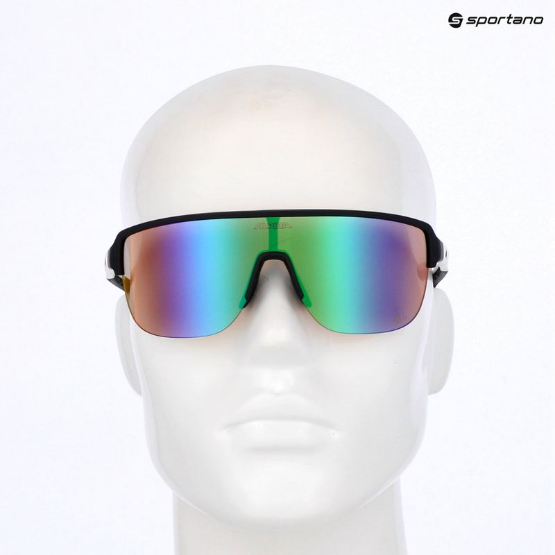 Sunglasses Alpina Ram 2.0 Q-Lite black/white matt/green mirror 7
