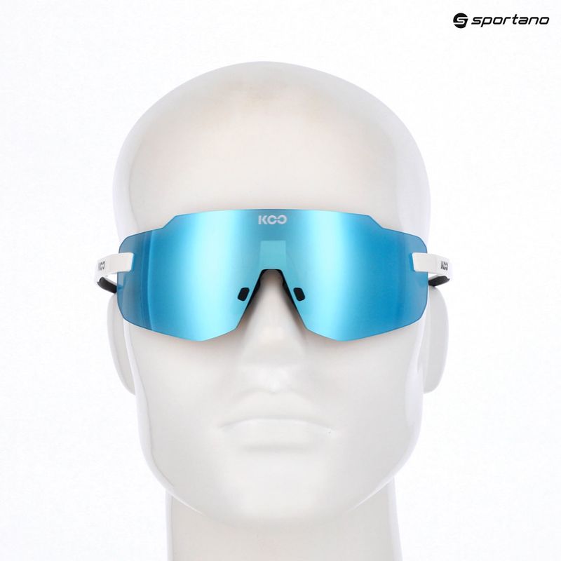 Koo Supernova white/turquoise mirror sunglasses 5