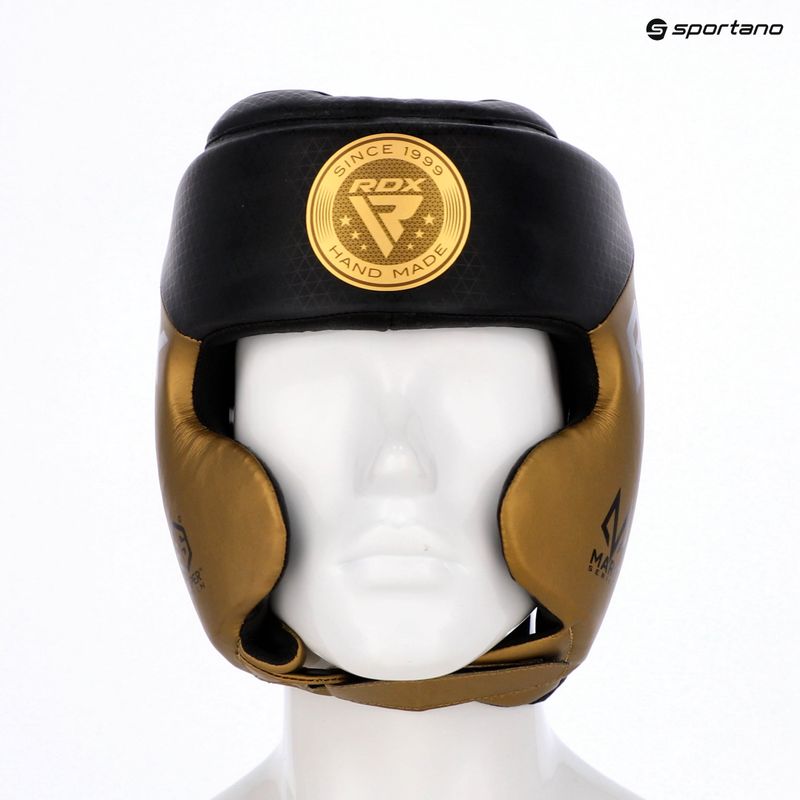 RDX L1 Mark Pro Cheek Boxing Helmet Training Head Guard golden 7
