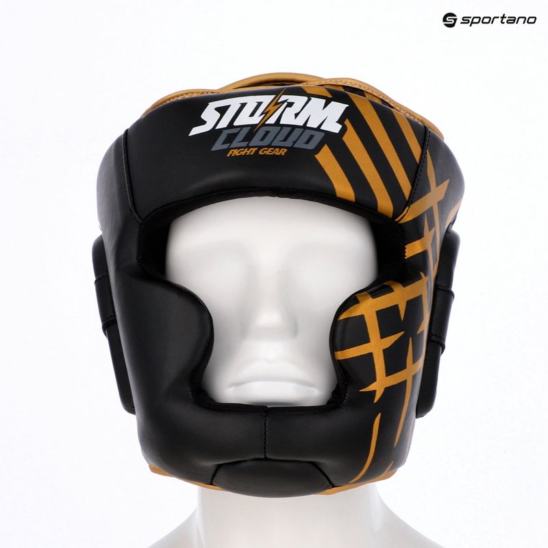 Boxing helmet StormCloud Lynx black/gold 9