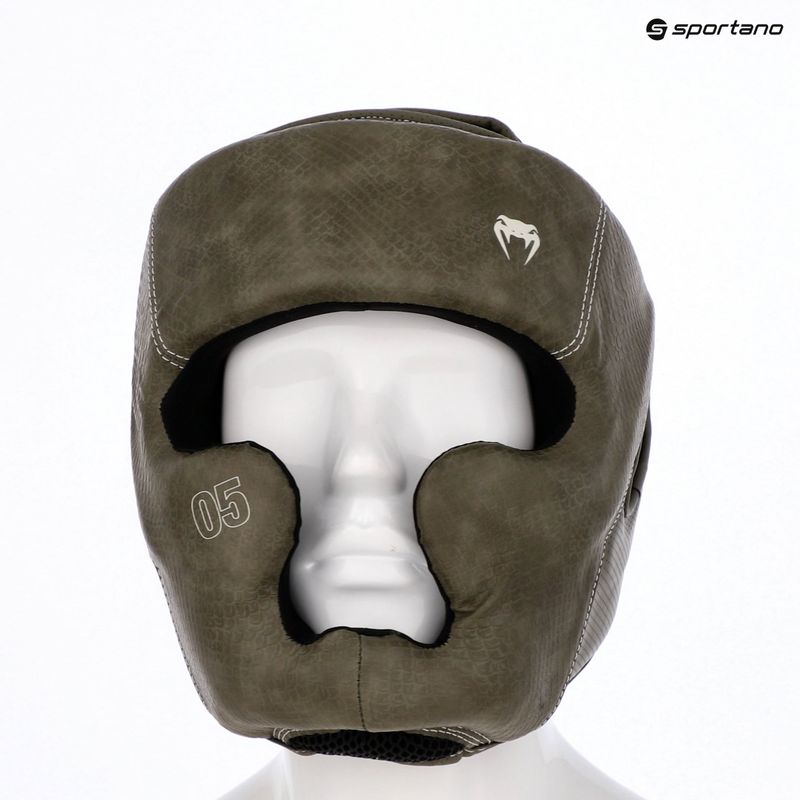 Boxing helmet Venum Impact Evo Scales Headgear army green 8