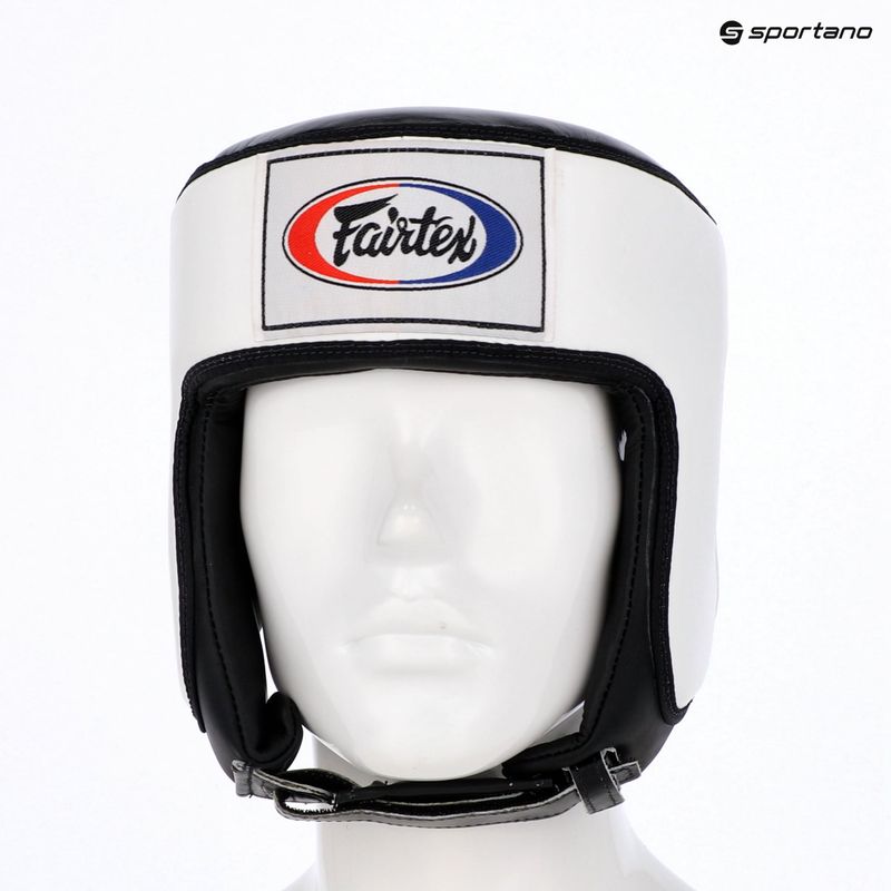 Fairtex Muay Thai & Kickboxing Competition white boxing helmet 6