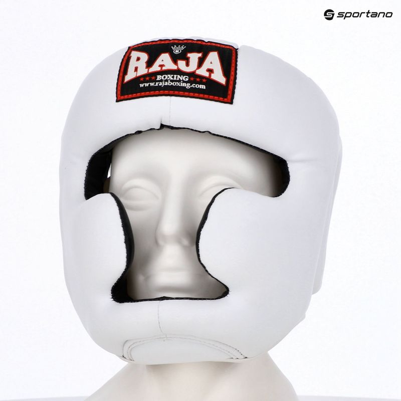 Boxing helmet RAJA BOXING Semi Leather white 4