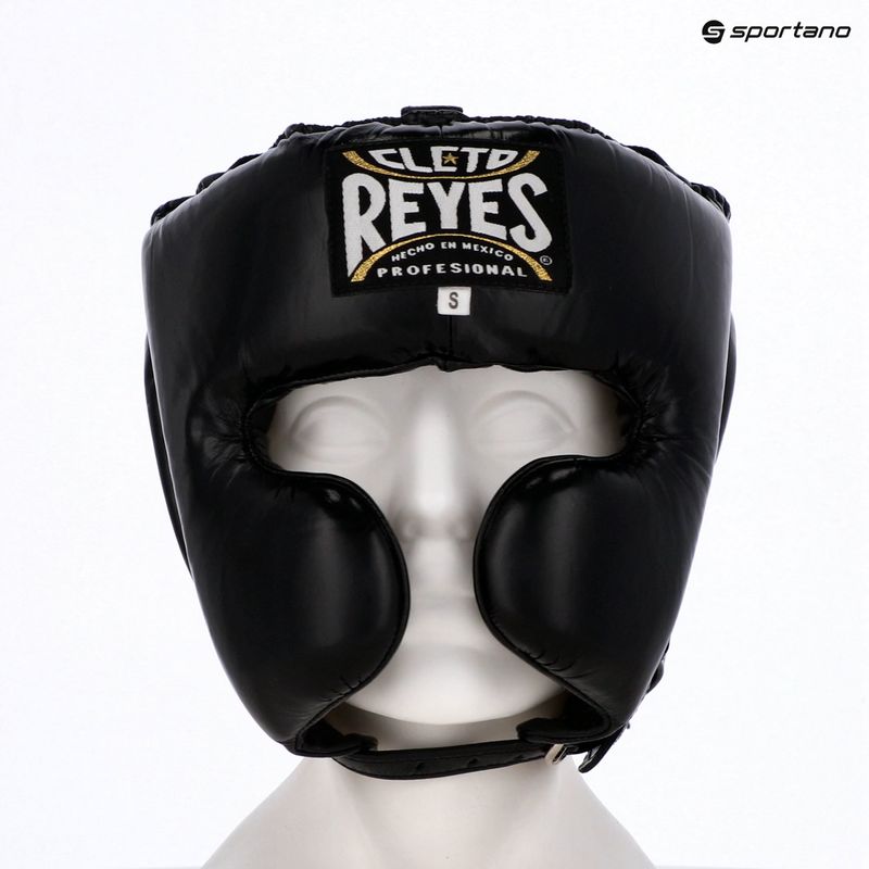 Cleto Reyes Cheek Protectors boxing helmet Leather black 3