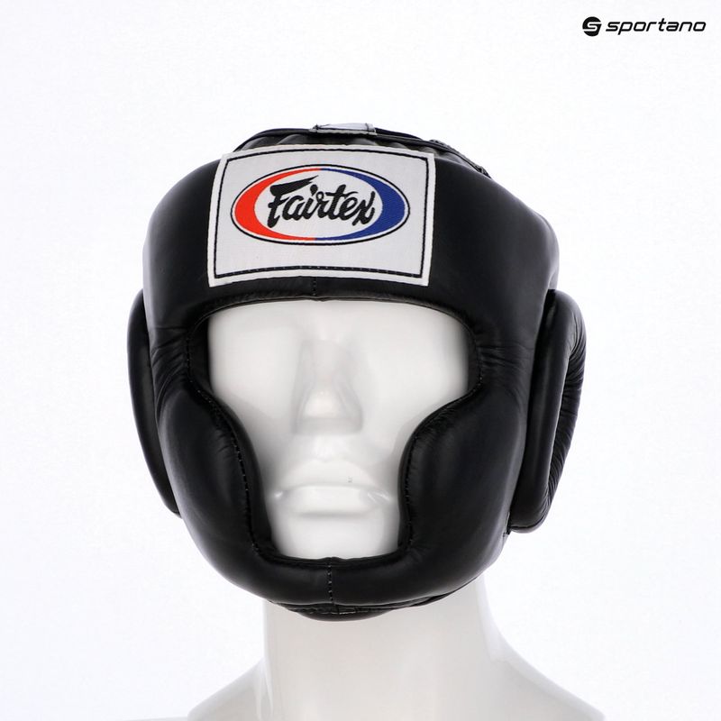 Fairtex Full Coverage Style black boxing helmet 6