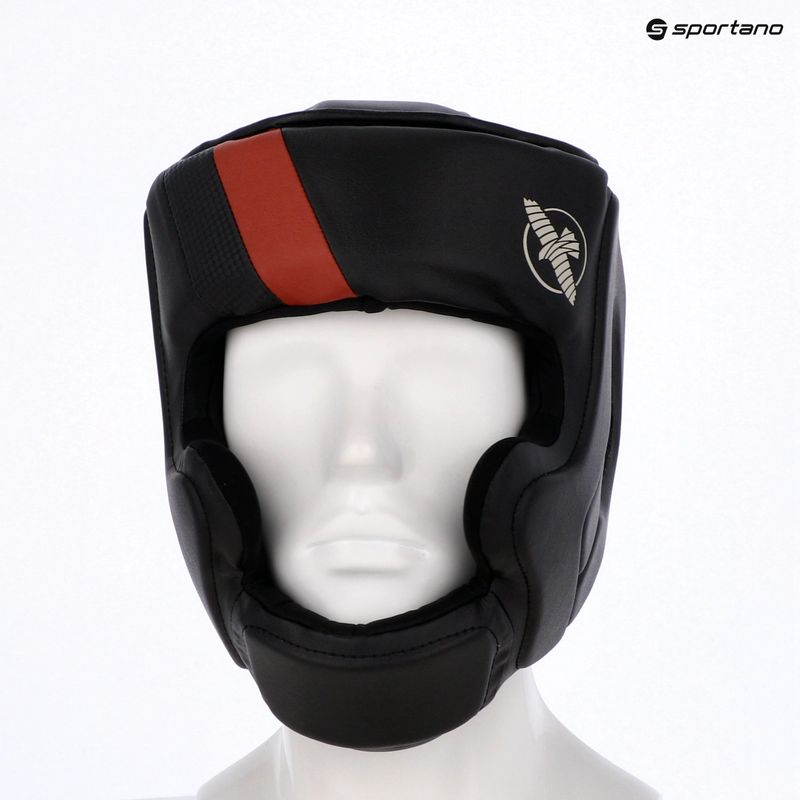 Hayabusa T3 Headgear boxing helmet black/red 6