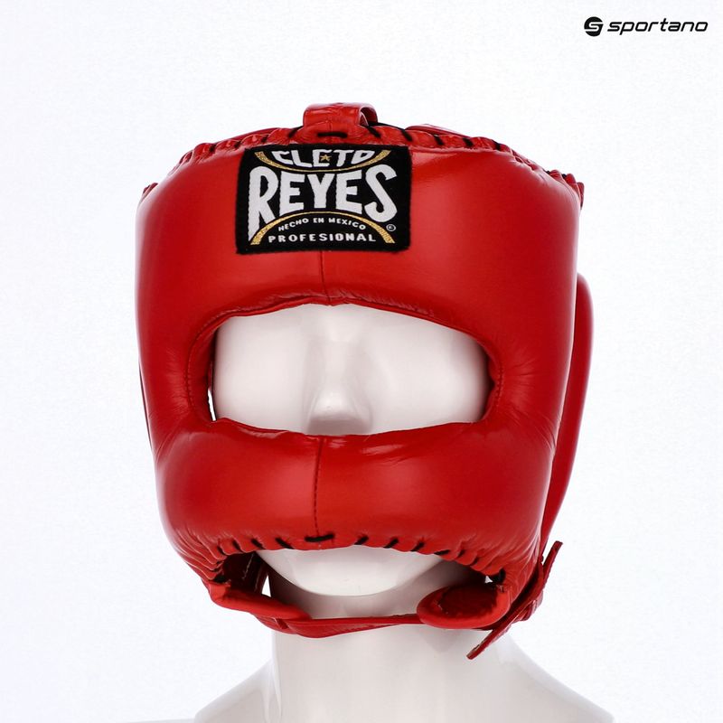Boxing helmet Cleto Reyes With Pointed Face Nylon Bar red 3