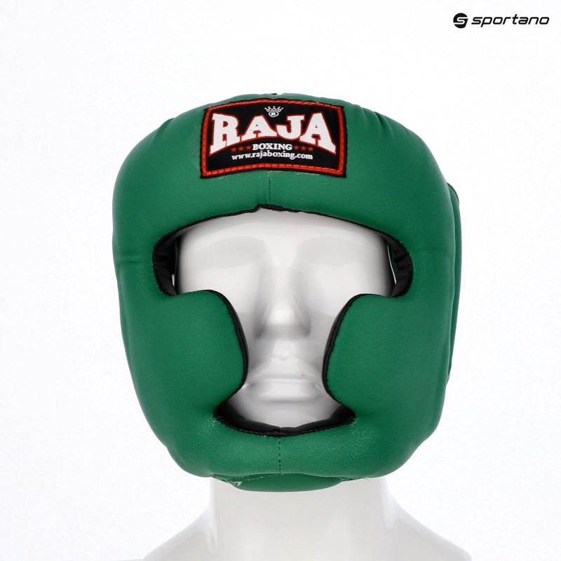 Boxing helmet RAJA BOXING Semi Leather green 5