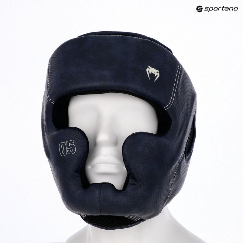 Boxing helmet Venum Impact Evo Scales Headgear midnight blue 9