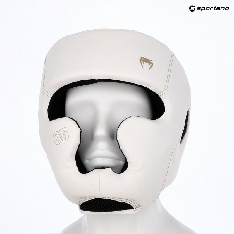Boxing helmet Venum Impact Evo Scales Headgear ivory 8