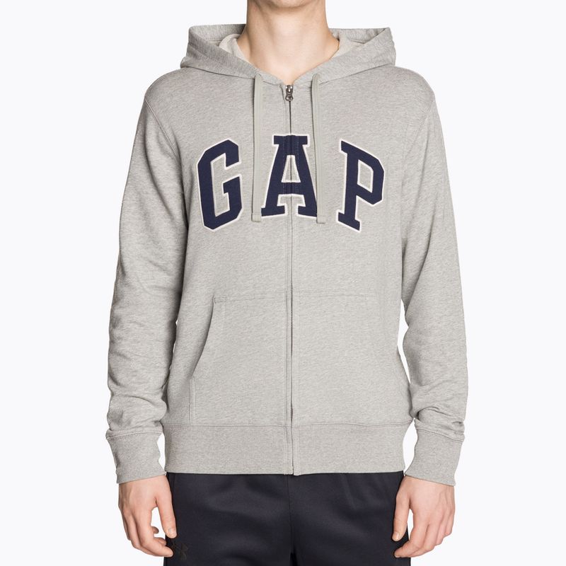 Men's GAP XLS FT Arch FZ HD sweatshirt b10 grey heather 2