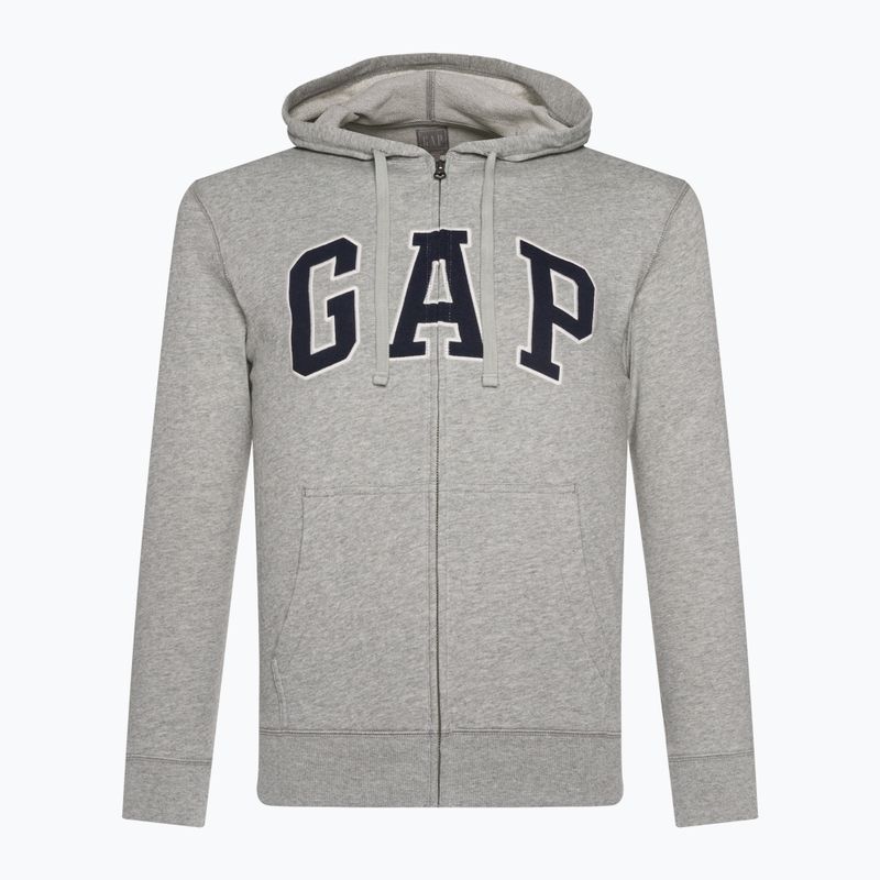 Men's GAP XLS FT Arch FZ HD sweatshirt b10 grey heather 5