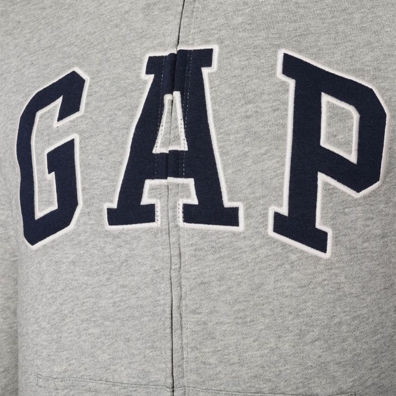Men's GAP XLS FT Arch FZ HD sweatshirt b10 grey heather 7