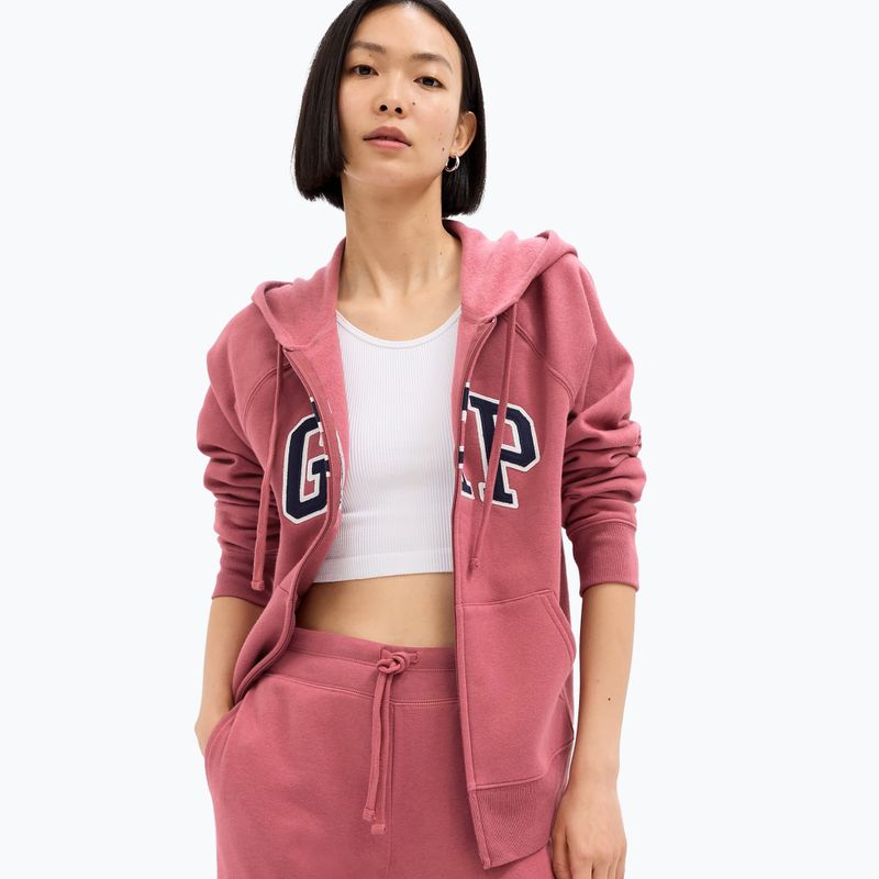 Women's GAP V-Gap Heritage FZ HD dry rose sweatshirt