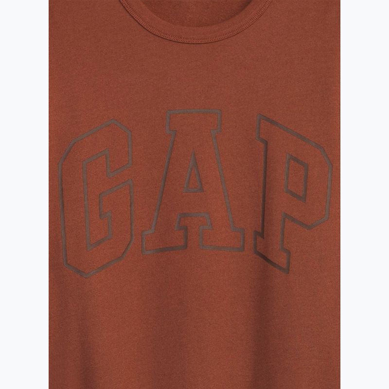 Men's GAP Logo Crewneck sweatshirt burnt russet 4