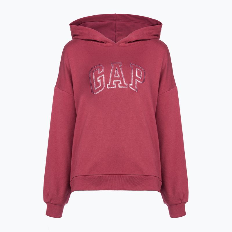 Women's sweatshirt GAP Frch Exclusive HI LO PO HD dry rose