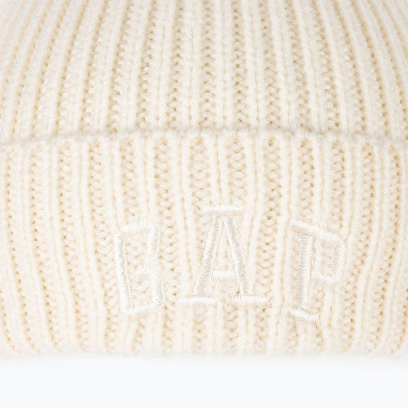 Women's GAP V-Logo Beanie ivory frost 6
