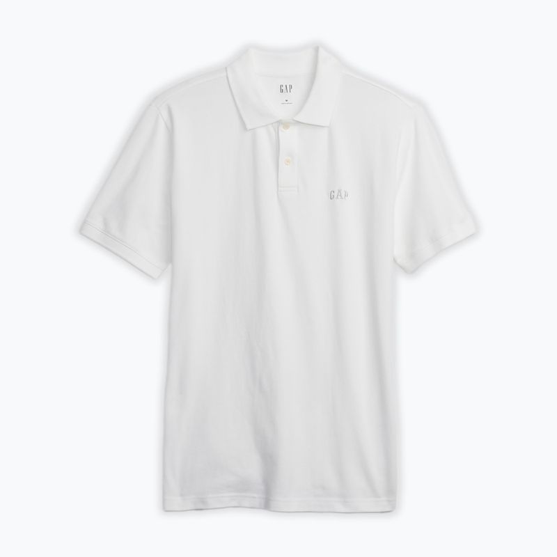Men's GAP Logo Pique polo shirt optic white