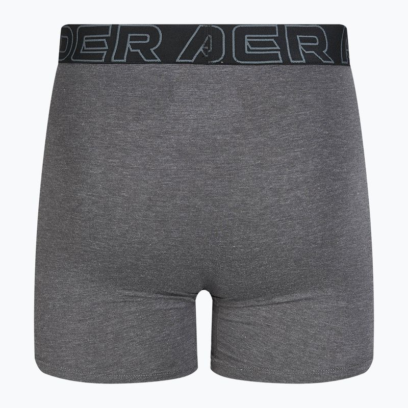Under Armour Perf Cotton men's briefs 6" 3 pcs carbon black/galaxy black 3