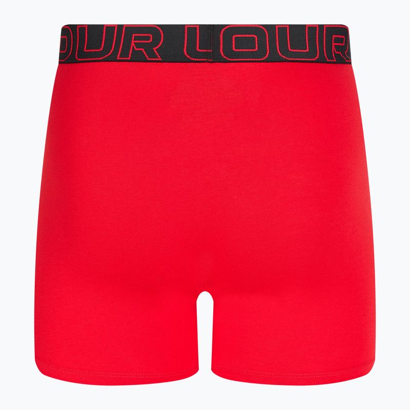 Under Armour Perf Cotton men's briefs 6" 3 pcs carbon black/galaxy black 6