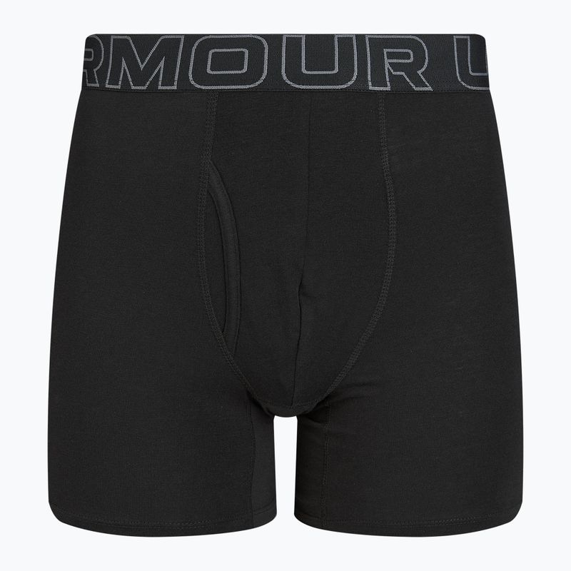Under Armour Perf Cotton men's briefs 6" 3 pcs carbon black/galaxy black 8