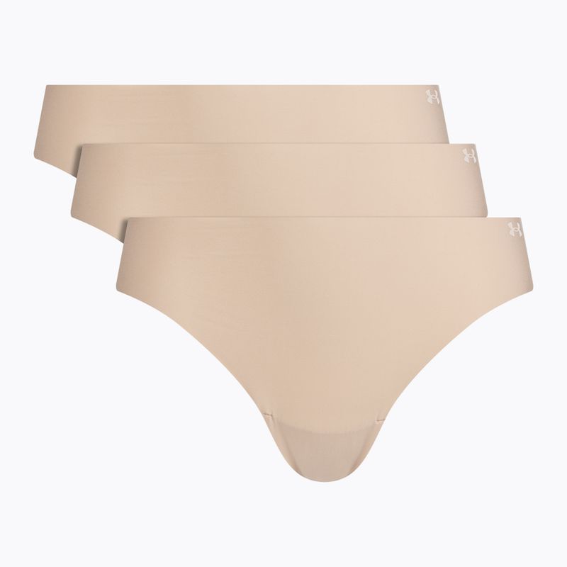 Women's Under Armour Pure Stretch Ns Thong 3 pcs beige/beige/beige