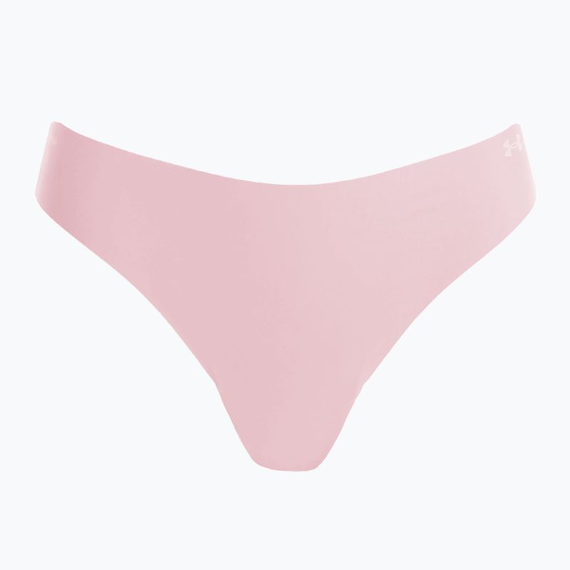 Women's thongs Under Armour Pure Stretch Ns Thong 3 pairs canyon pink/black 2