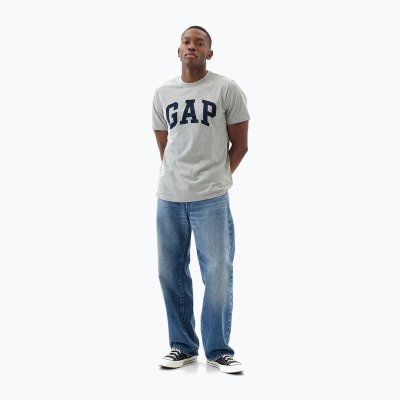 Men's GAP Soft Basic Logo T-shirt heather grey 2