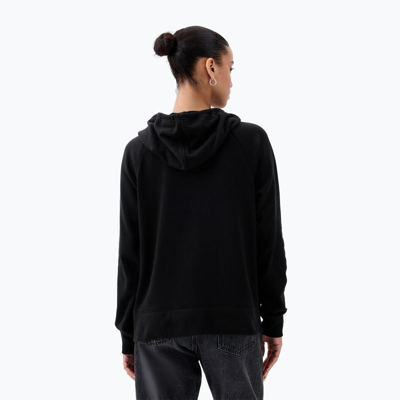 Women's GAP French Fullzip Logo Hoodie true black 2