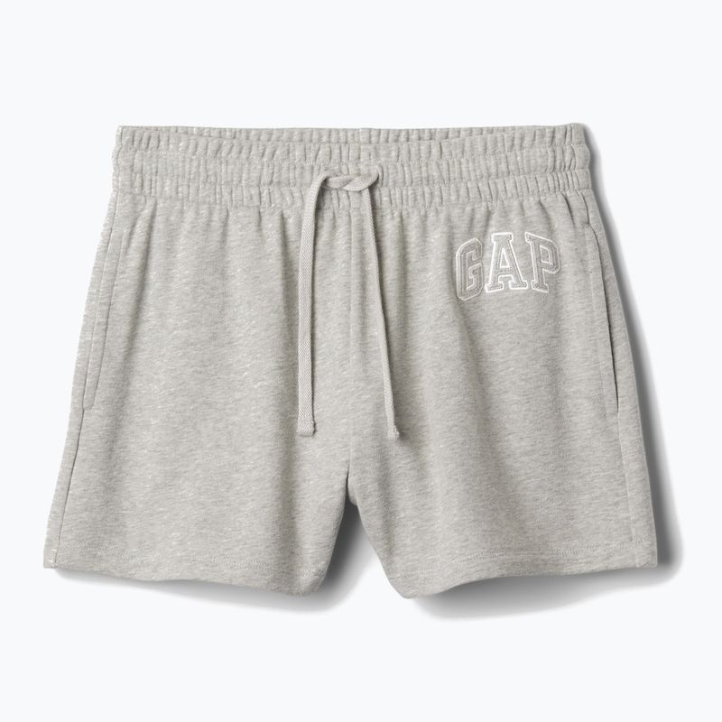 Women's GAP Heritage French Logo shorts light heather grey 3