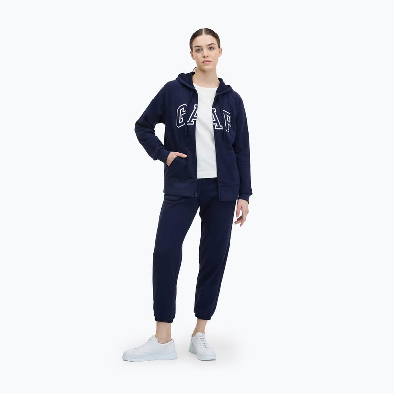 Women's GAP French Fullzip Logo Hoodie navy 2