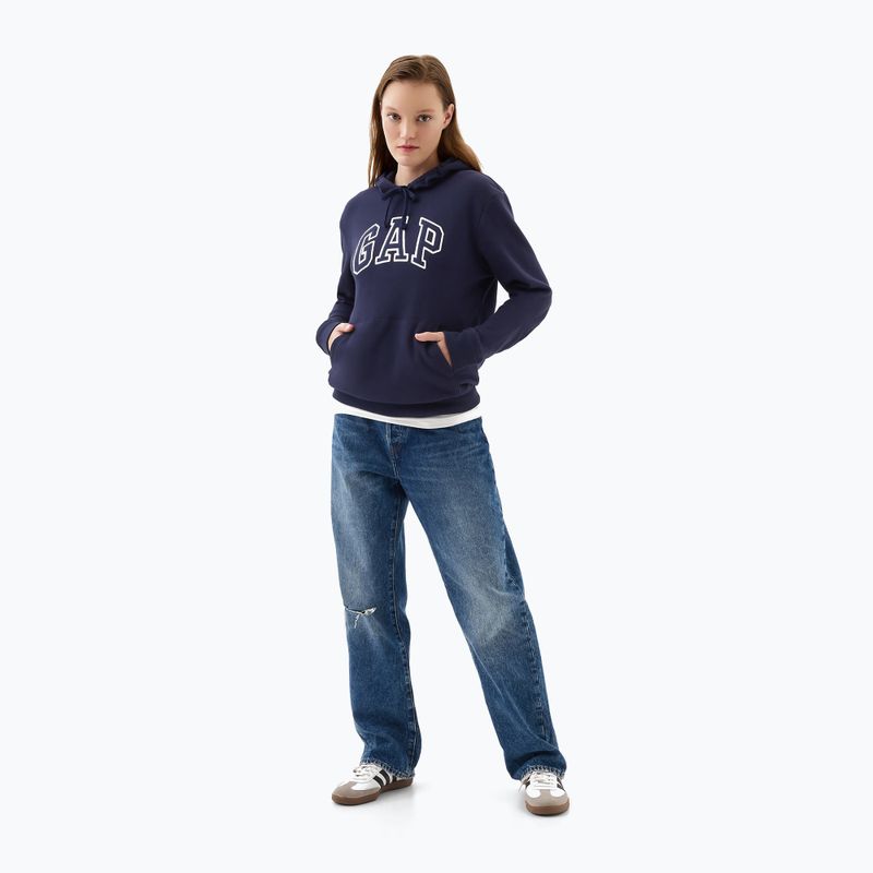 Women's GAP Heritage French Logo Hoodie navy 2